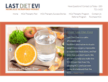 Tablet Screenshot of lastdietever.com